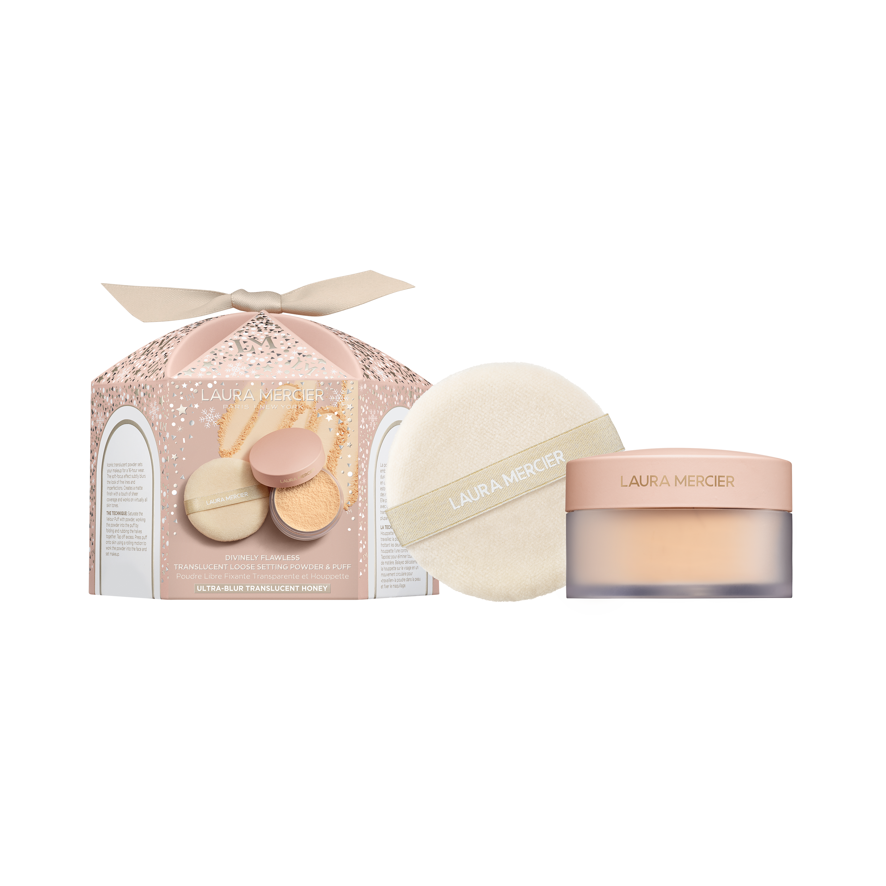 Divinely Flawless Translucent Loose Setting Powder Ultra-Blur & Puff