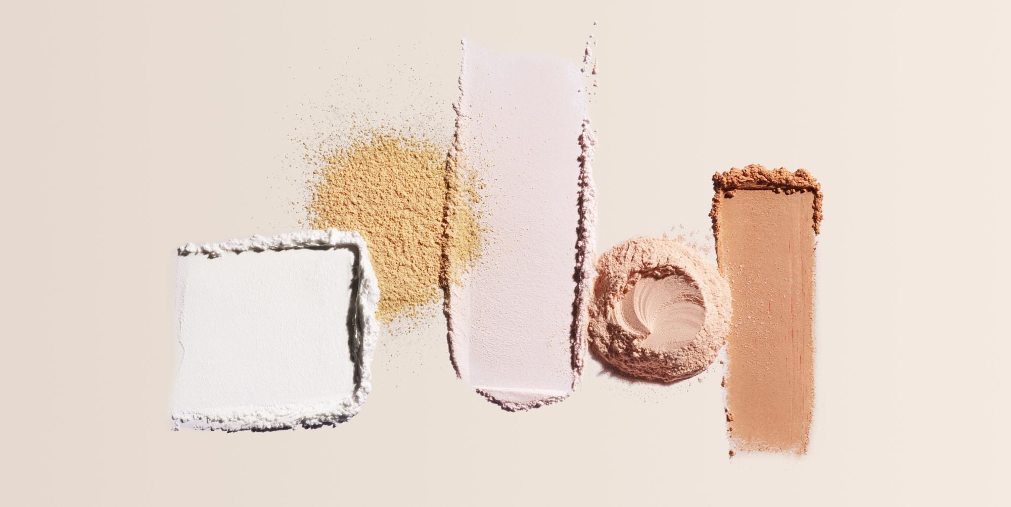 Textures of the 5 Secret Brightening Powder Shades