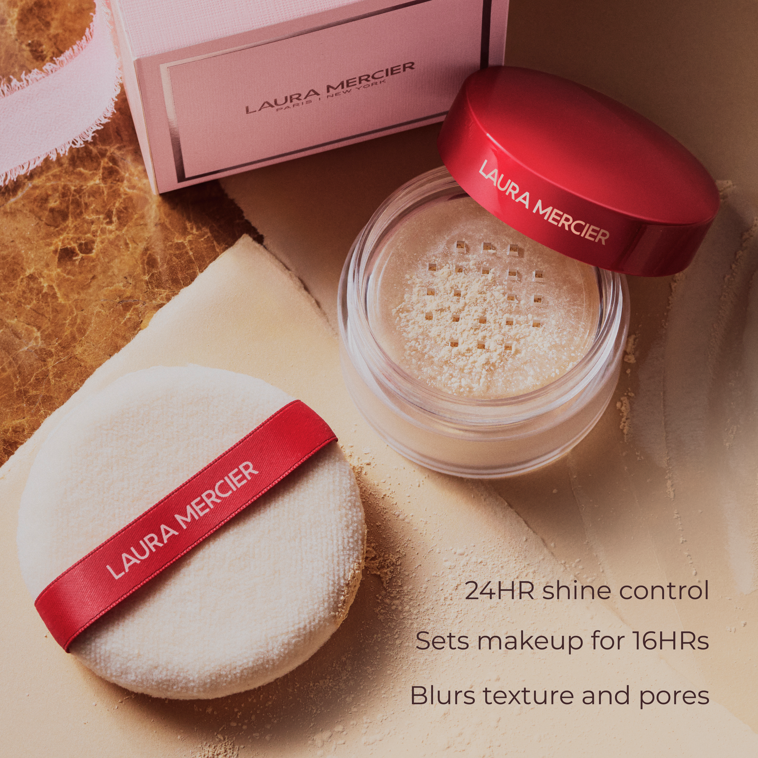 The Finishing Touch Translucent Loose Setting Powder & Puff View 2