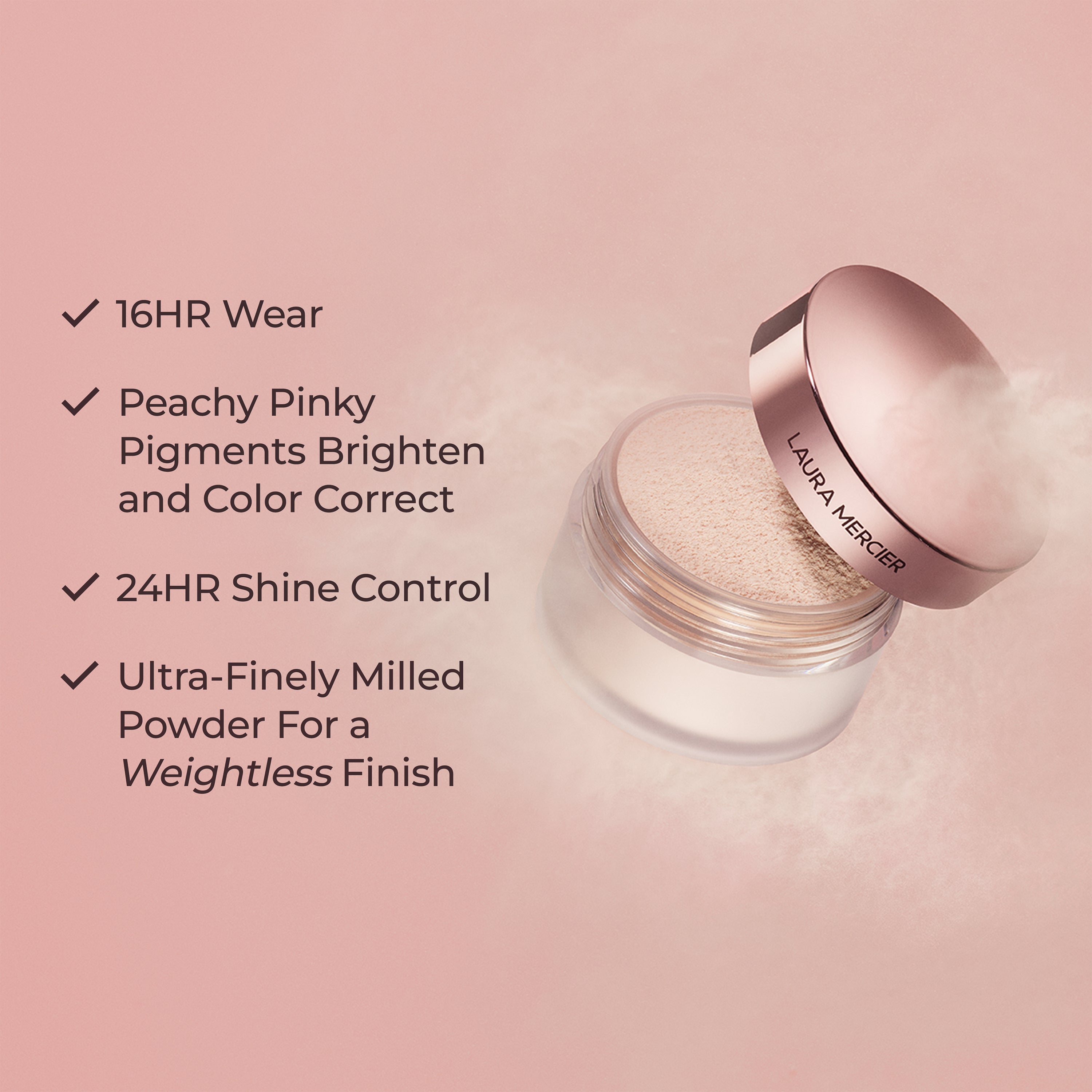 Pink Translucent Loose Setting Powder Tone-Up view 4